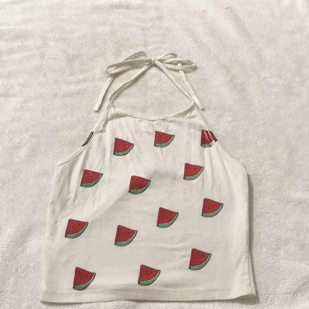 Brandy Melville Watermelon Print Halter Top!!!